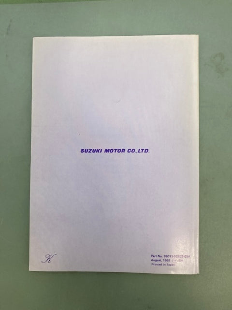 Suzuki 99011-02B23-03A RM80 Owner's Manual '89 Genuine