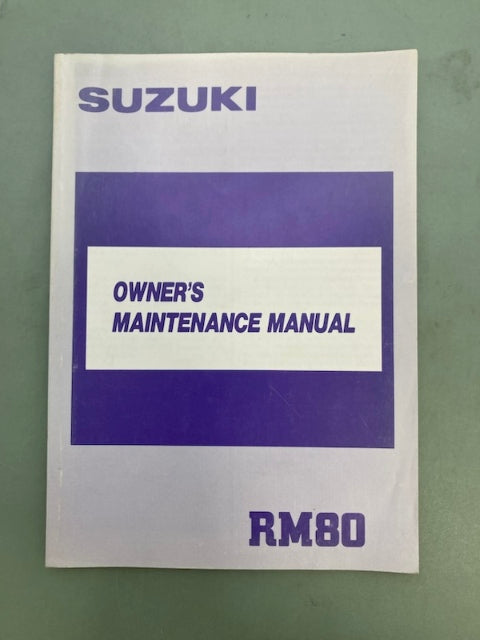 Suzuki 99011-02B23-03A RM80 Owner's Manual '89 Genuine