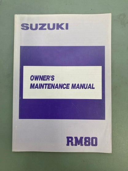 Suzuki 99011-02B23-03A RM80 Owner's Manual '89 Genuine
