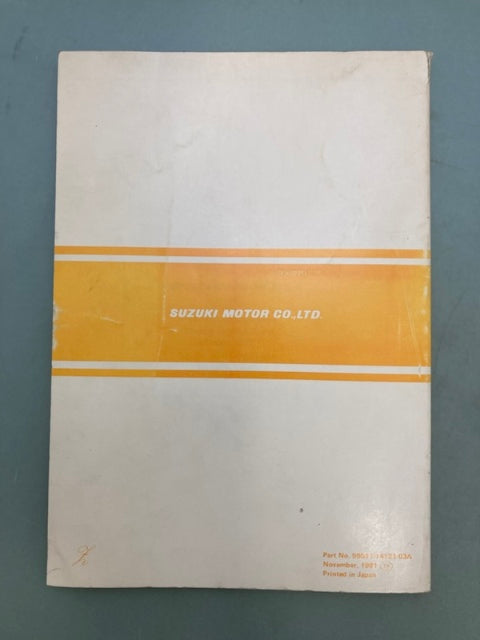 Suzuki 99011-14121-03A RM125 Owner's Manual '82 Genuine