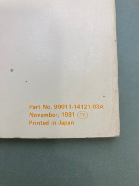 Suzuki 99011-14121-03A RM125 Owner's Manual '82 Genuine