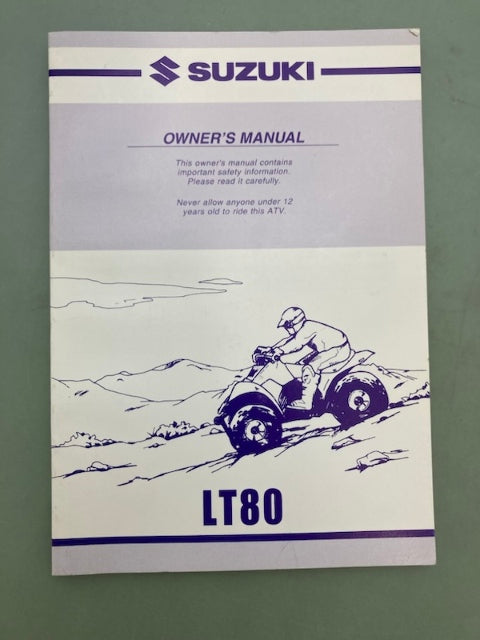 Suzuki 99011-40B65-03A LT80 Owner's Manual '99 Genuine