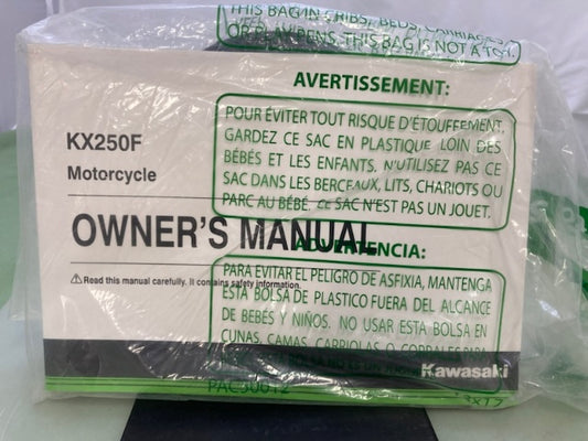 Kawasaki 99987-1838 KX250F KX250ZF Owner's Manual '15 New Genuine