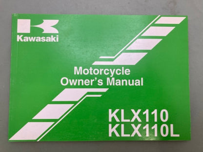 Kawasaki 99987-1615 KLX110 KLX110L KLX110CA/DA Owner's Manual '09 Genuine