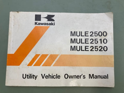 Kawasaki 99920-1856-01 MULE 2500 2510 2520 Owner's Manual '97 Genuine