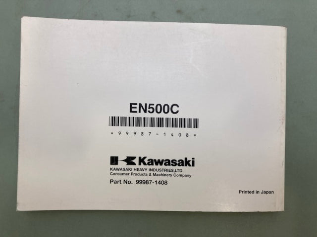 Kawasaki 99987-1408 Vulcan 500 LTD EN500C Owner's Manual '06 Genuine