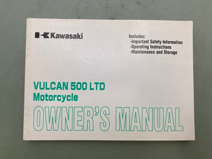 Kawasaki 99987-1408 Vulcan 500 LTD EN500C Owner's Manual '06 Genuine