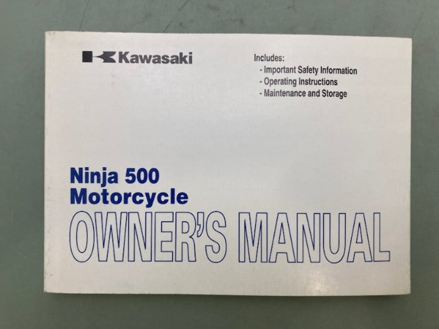 Kawasaki 99987-1527 Ninja 500 EX500D9 Owner's Manual '08 Genuine