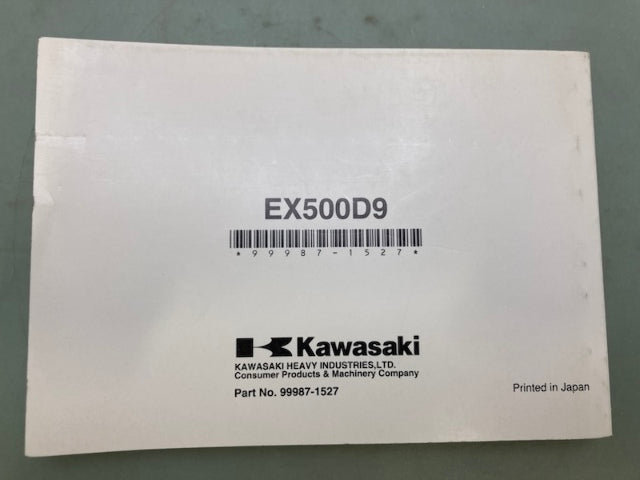 Kawasaki 99987-1527 Ninja 500 EX500D9 Owner's Manual '08 Genuine