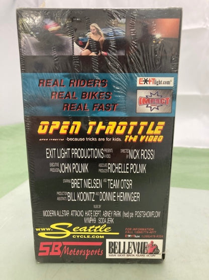 Open Throttle The Video VHS Stunt Compilation New Genuine
