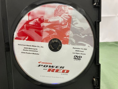 Honda Power of Red DVD Dealer Convention & Product Modules 2006 Genuine
