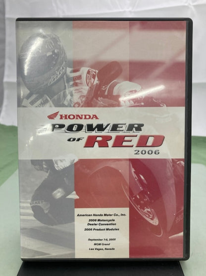 Honda Power of Red DVD Dealer Convention & Product Modules 2006 Genuine