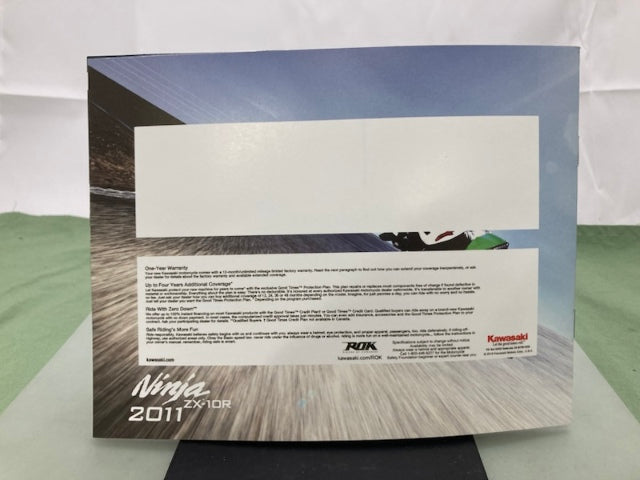 Kawasaki Ninja ZX10R Sales Brochure 2011 Genuine