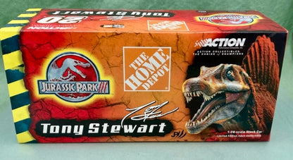 Action 1:24 Tony Stewart #20 Home Depot/Jurassic Park III 2001 Grand Prix New