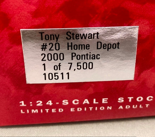 Action 1:24 Tony Stewart #20 Home Depot 2000 Pontiac 10511 New