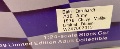 Action 1:24 Dale Earnhardt #30 Army 1976 Chevy Malibu New