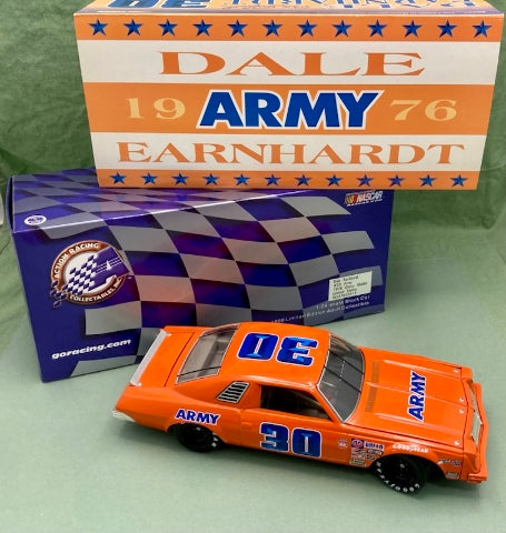 Action 1:24 Dale Earnhardt #30 Army 1976 Chevy Malibu New