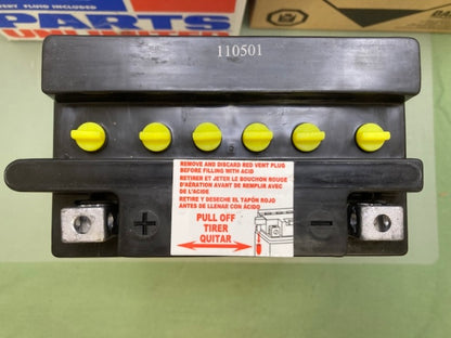 Parts Unlimited 2113-0188 12v Battery HYB16A-AB With Acid New Genuine