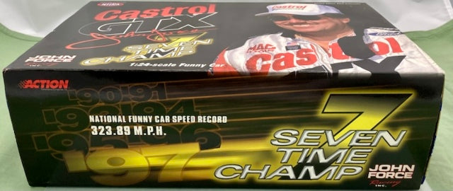 Action 1:24 John Force Castrol GTX 7 Time Champ Funny Car New
