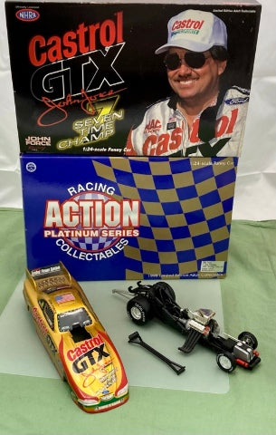 Action 1:24 John Force Castrol GTX 7 Time Champ Funny Car New