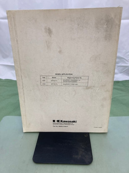 Kawasaki 99924-1248-01 ZR-7 Service Manual '00 Genuine