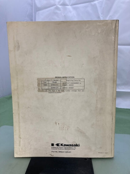 Kawasaki 99924-1225-01 Ninja ZX-9R Service Manual '97 Genuine