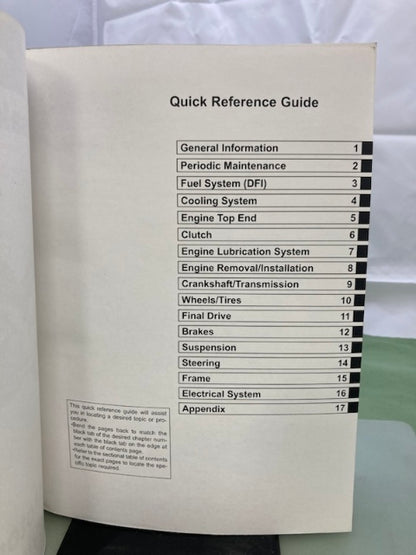 Kawasaki 99924-1369-31 Versys Service Manual '06 Genuine