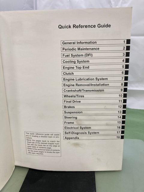 Kawasaki 99924-1462-31 Ninja ZX-6R ABS Service Manual '12 Genuine