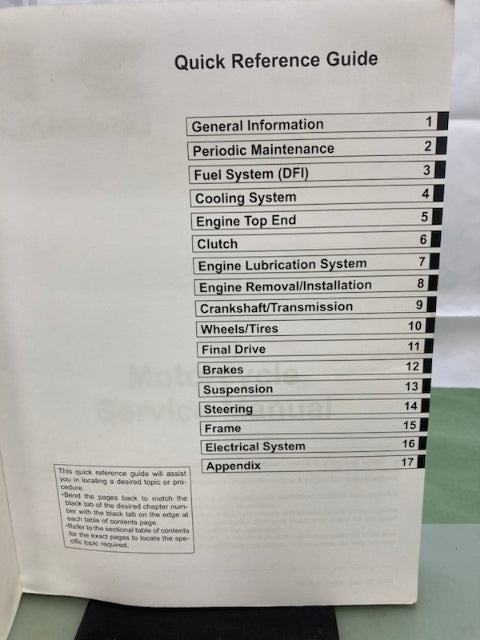 Kawasaki 99924-1454-31 Ninja 650 ER-6f ABS Service Manual '11 Genuine