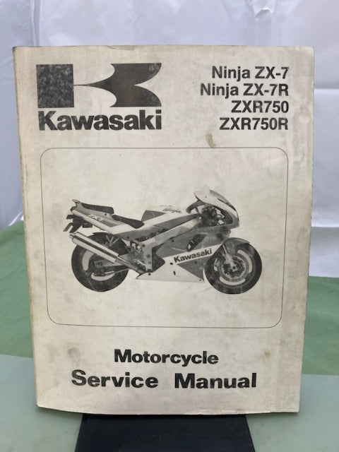 Kawasaki 99924-1139-02 Ninja ZX-7 ZX-7R ZXR750 ZXR750R Ser Manual '92 Gen