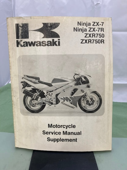 Kawasaki 99924-1160-52 Ninja ZX-7 ZX-7R ZXR750 ZXR750R Ser Manual Sup '95 Gen