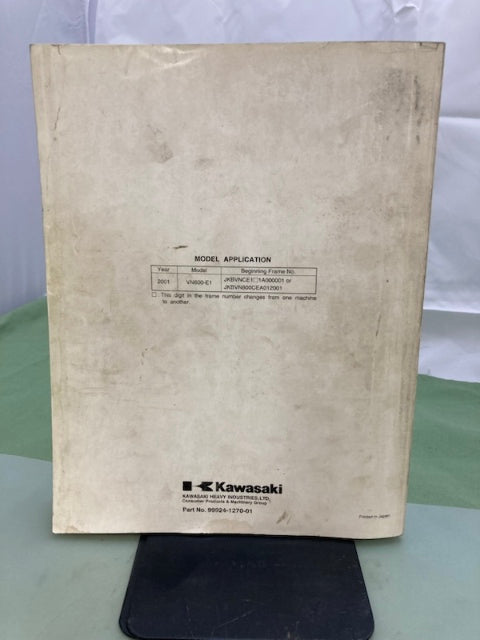 Kawasaki 99924-1270-01 Vulcan800 VN800 Drifter Service Manual '00 Genuine