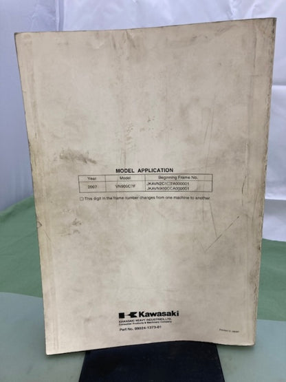 Kawasaki 99924-1373-01 Vulcan900 VN900 Custom Service Manual '06 Genuine