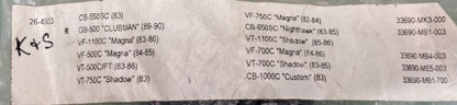 K&S 26-4503 Turn Signal Stem, Honda New Genuine