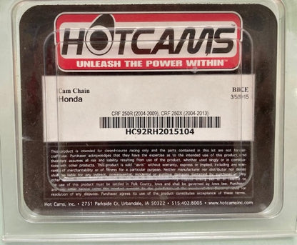 Hotcams HC92RH2015104 Cam Chain, Honda CRF 250R(04-09)CRF 250X(04-13) New Genuine