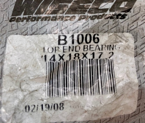 Wiseco B1006 Top End Bearing 14X18X17.2 New Genuine