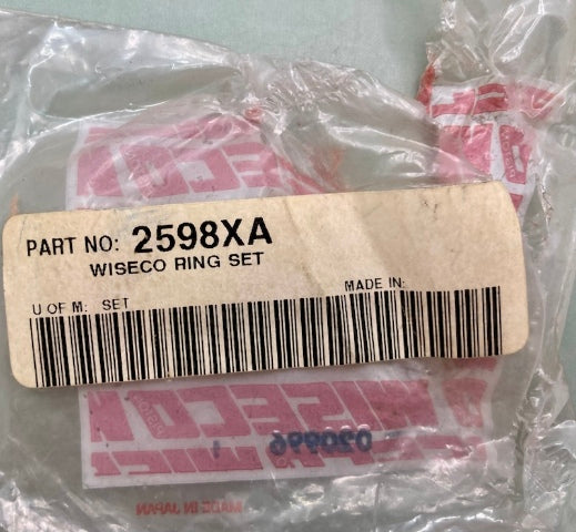 Wiseco 2598XA Piston Ring Set New Genuine