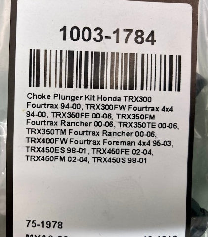 Moose Racing 1003-1784 Choke Plunger Kit, Honda New Genuine