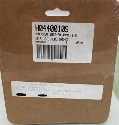 Cometic H0440010S .010 S/S Head Gasket, Hon CR80 92'-99' 49mm Head New Genuine