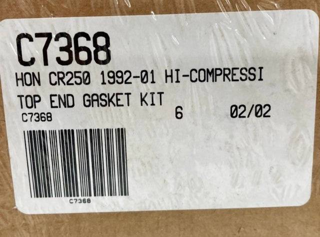 Cometic C7368 Top End Gasket Kit, Hon CR250 92'-01' Hi-Compression New Genuine