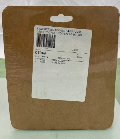 Cometic C7049 250CC 2-Cycle Top End Gasket Kit, Kaw KXT250 72mm New Genuine