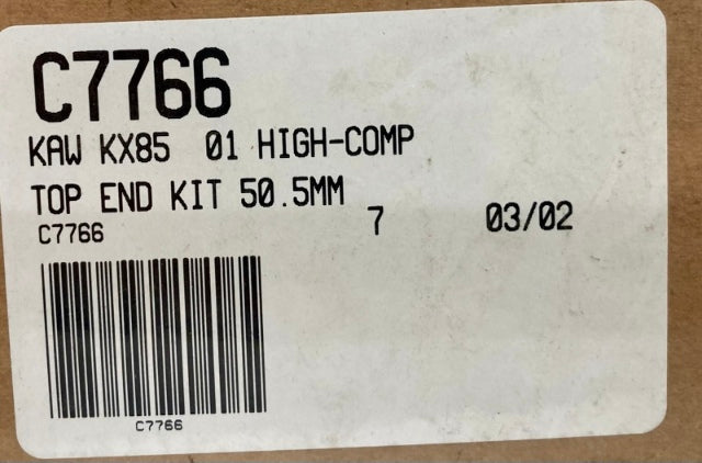 Cometic C7396 Base Hi-Comp Top End Gasket, Kaw KX80 49mm 80cc New Genuine
