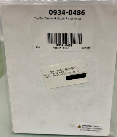 Moose Racing 0934-0486 Top End Gasket Kit Suz RM125 04'-08' New Genuine