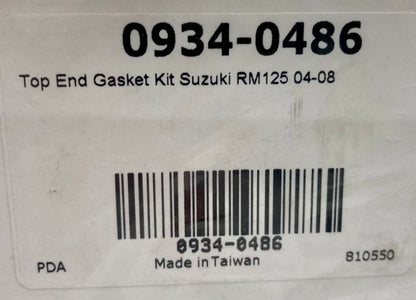 Moose Racing 0934-0486 Top End Gasket Kit Suz RM125 04'-08' New Genuine