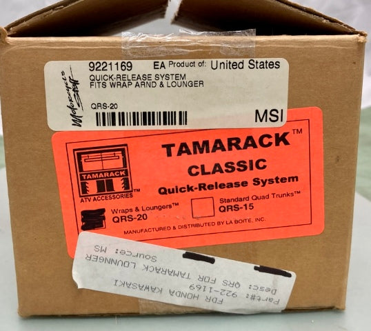 Tamarack QRS-20 Quick Release System New Genuine