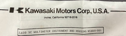 Kawasaki W53000-001 JL650 SC Multimeter Instrument and Housing New Genuine