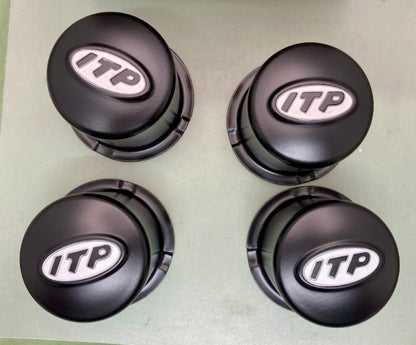 ITP SM130BBX Black Aluminum Canter Wheel Cap, 4PK New Genuine