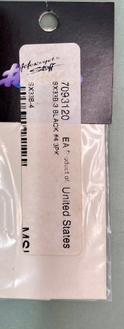 Dirt Digits SX33B-4 Mini SX  3"Black #4, Pk of 3 New Genuine