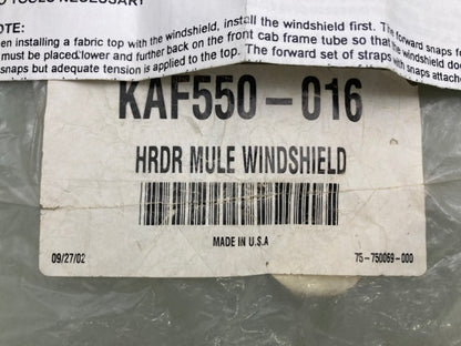 Kawasaki KAF550-016 Mule Windshield Hardware New Genuine