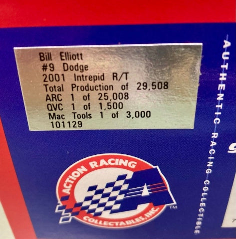 Action 1:24 Bill Elliott #9 Dodge 2001 Intrepid R/T New